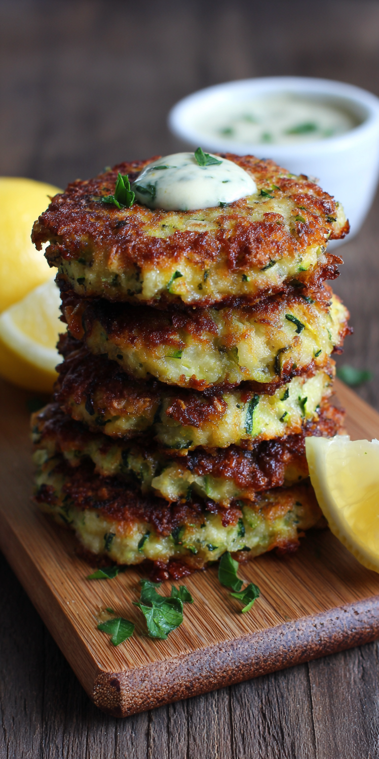 Gluten-Free Almond Flour Zucchini Fritters Recipe
