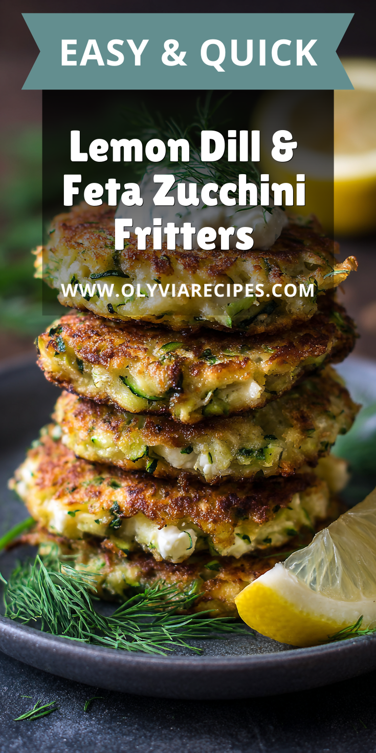 Lemon Dill & Feta Zucchini Fritters served warm with cozy spices