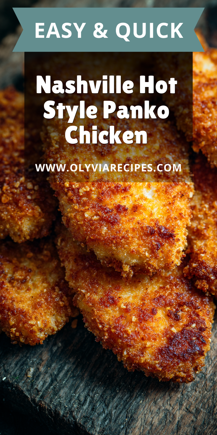 Nashville Hot Style Panko Chicken served warm with cozy spices