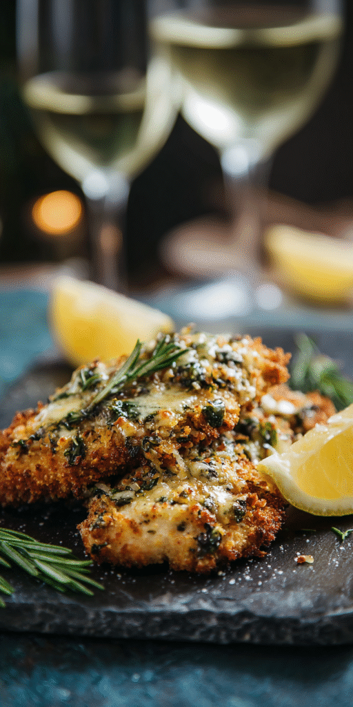 Truffle Oil & Herb Panko Parmesan Chicken Recipe