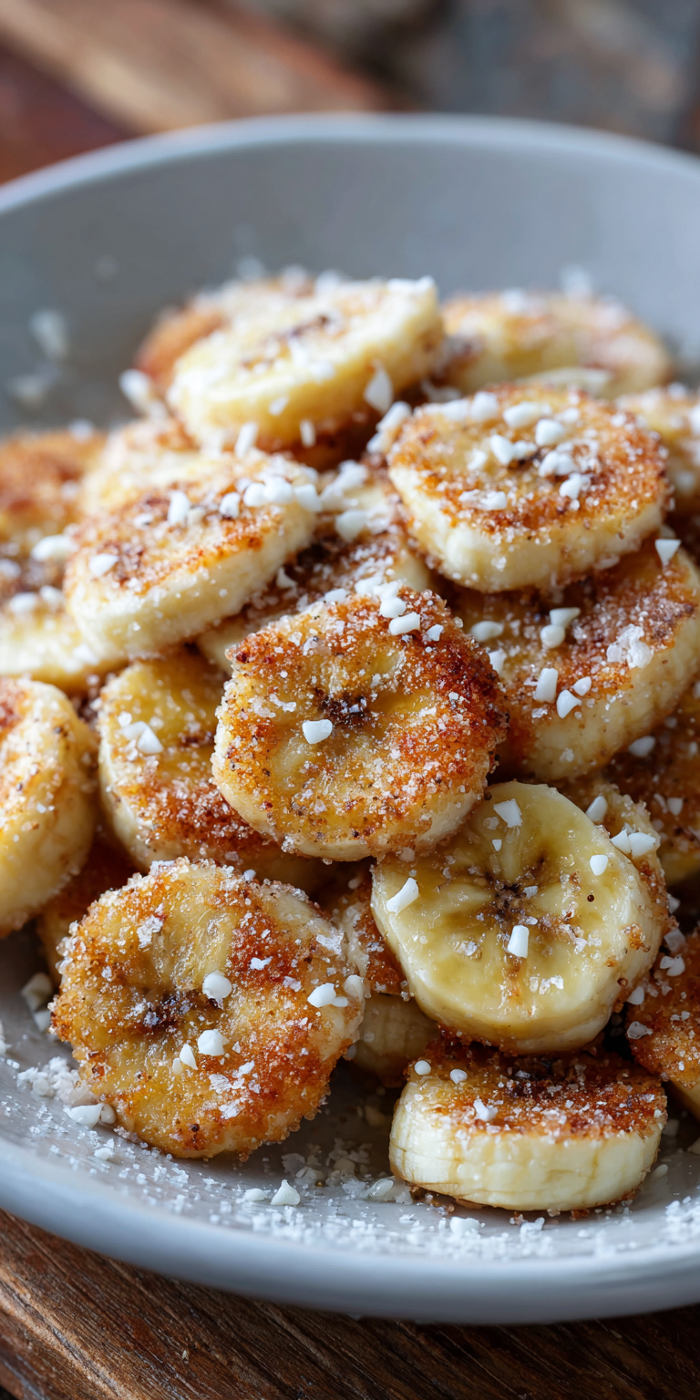 White Chocolate Dipped Air Fryer Banana Chips Recipe