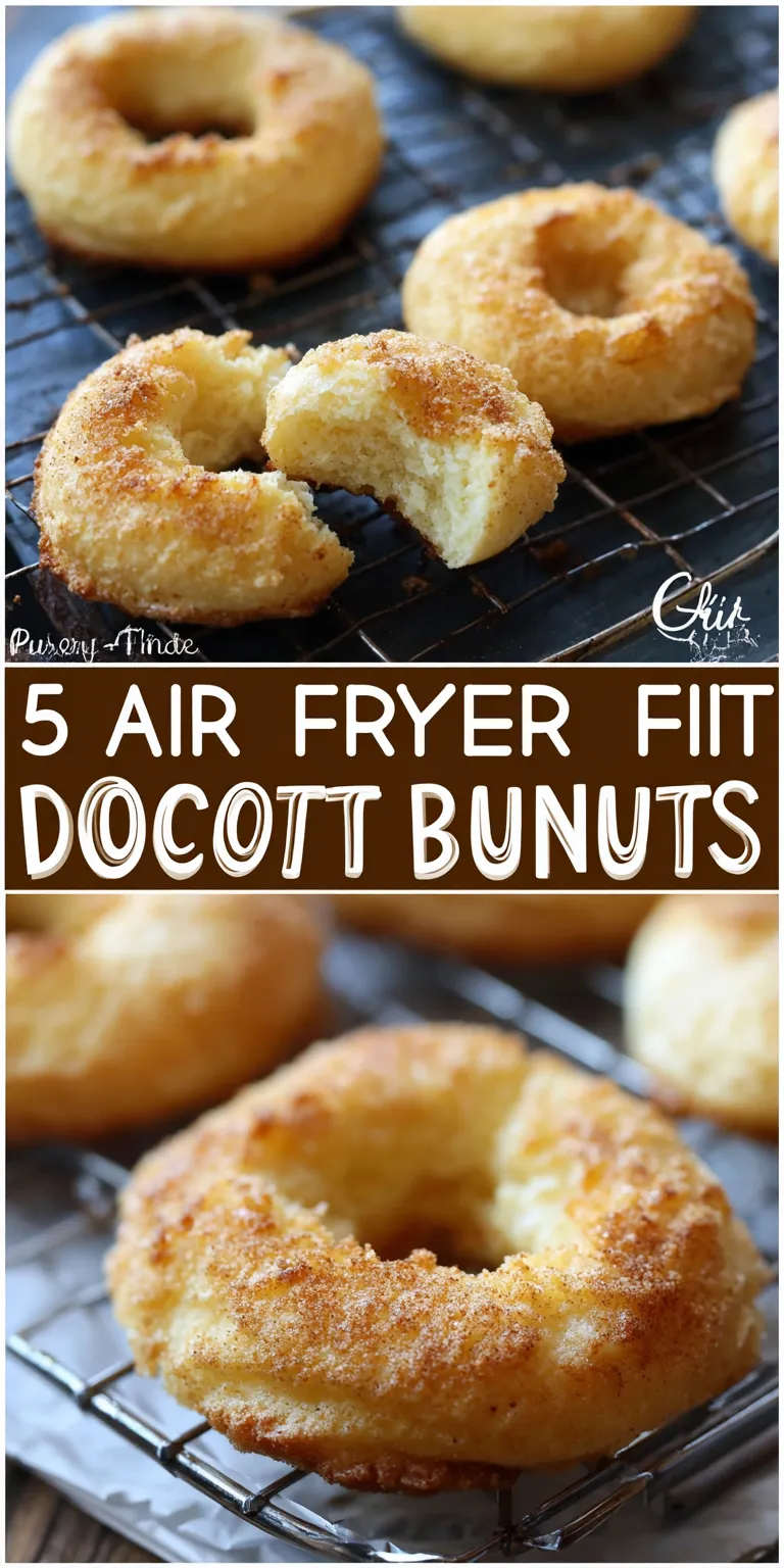 Air Fryer Donuts Quick Dessert served warm with cozy spices