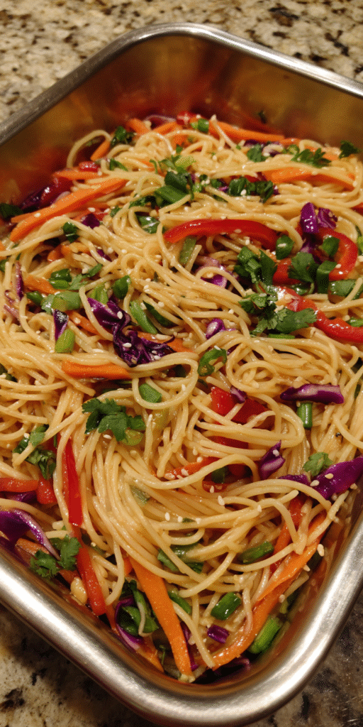 Asian Sesame Noodle Salad Meal Prep Recipe