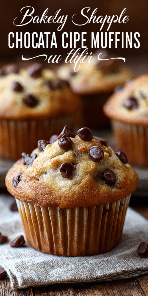 Bakery Style Chocolate Chip Banana Muffins Recipe