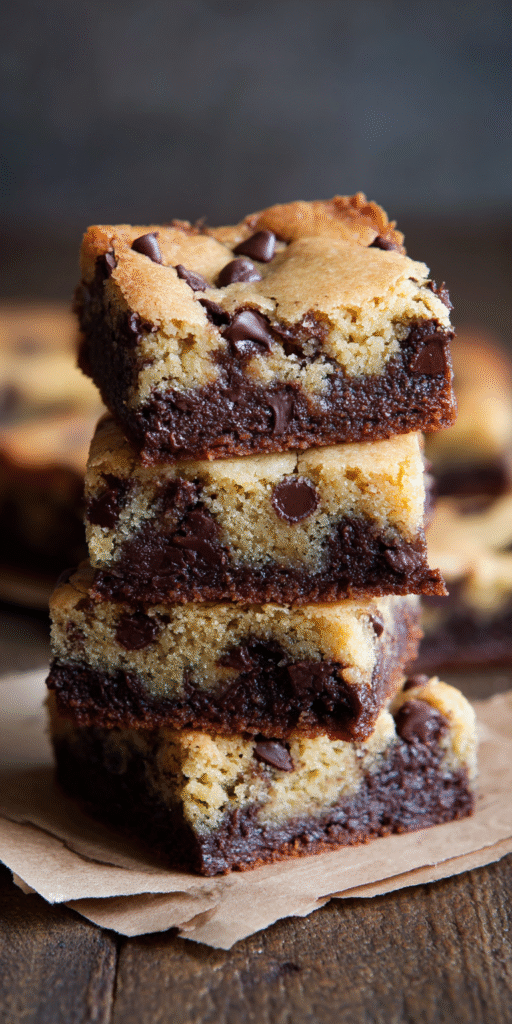 Brookie Bars Cookie Brownie Dessert Recipe