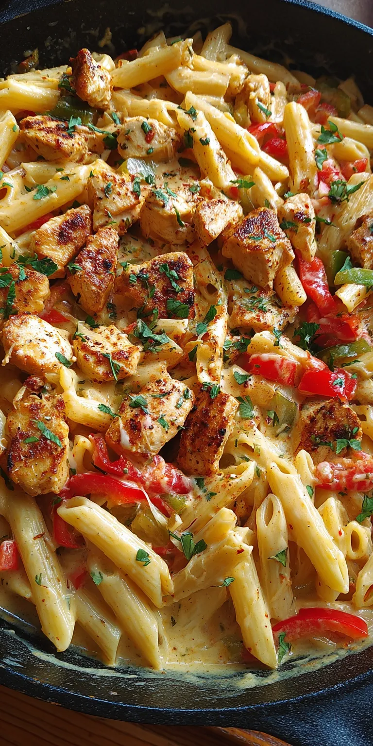 Cajun Chicken Creamy Pasta served warm with cozy spices