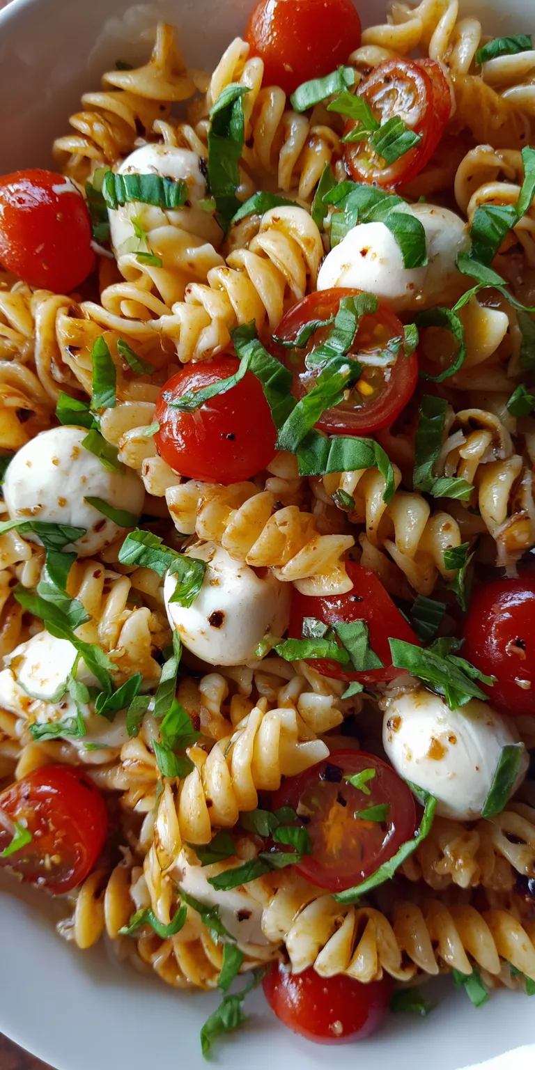 Caprese Pasta Salad Easy Salads served warm with cozy spices