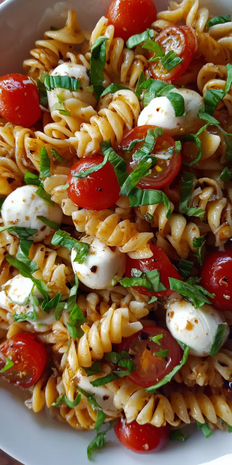 Caprese Pasta Salad Easy Salads served warm with cozy spices