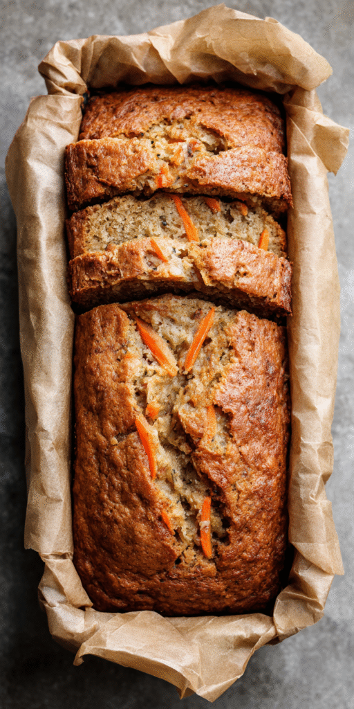 Carrot Cake Banana Bread Loaf Recipe
