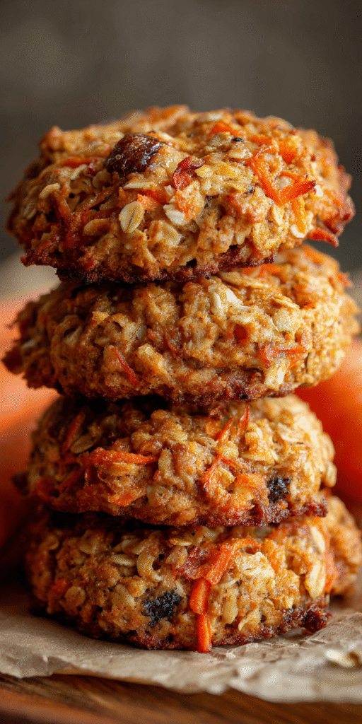 Carrot Cake Oatmeal Breakfast Cookies Recipe