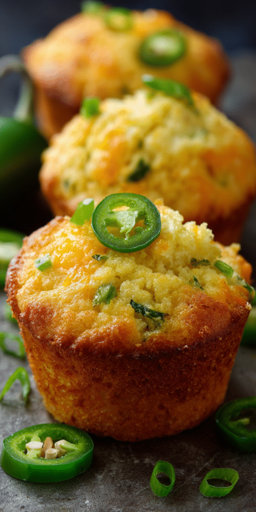 Cheesy Jalapeno Cornbread Muffins Recipe
