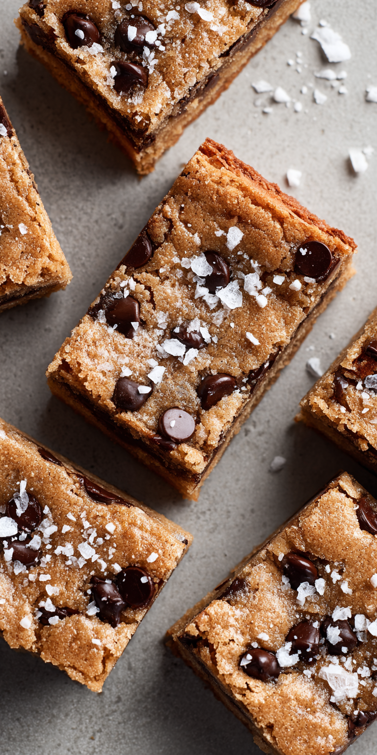 Chocolate Chip Cookie Bars served warm with cozy spices