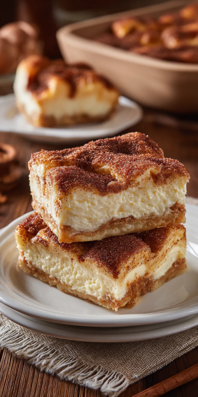 Churro Cheesecake Bars Dessert Recipe