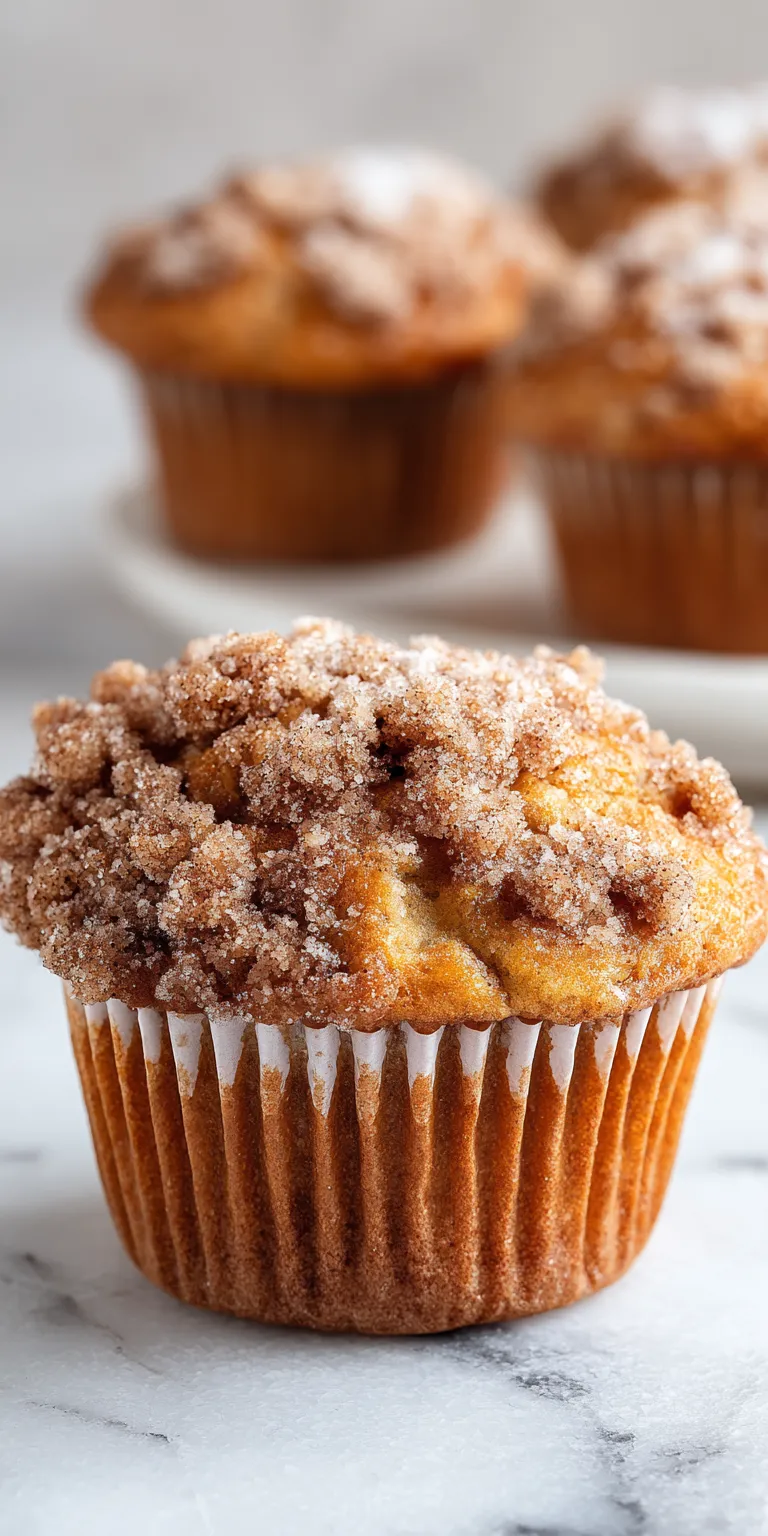 Cinnamon Streusel Banana Muffins served warm with cozy spices