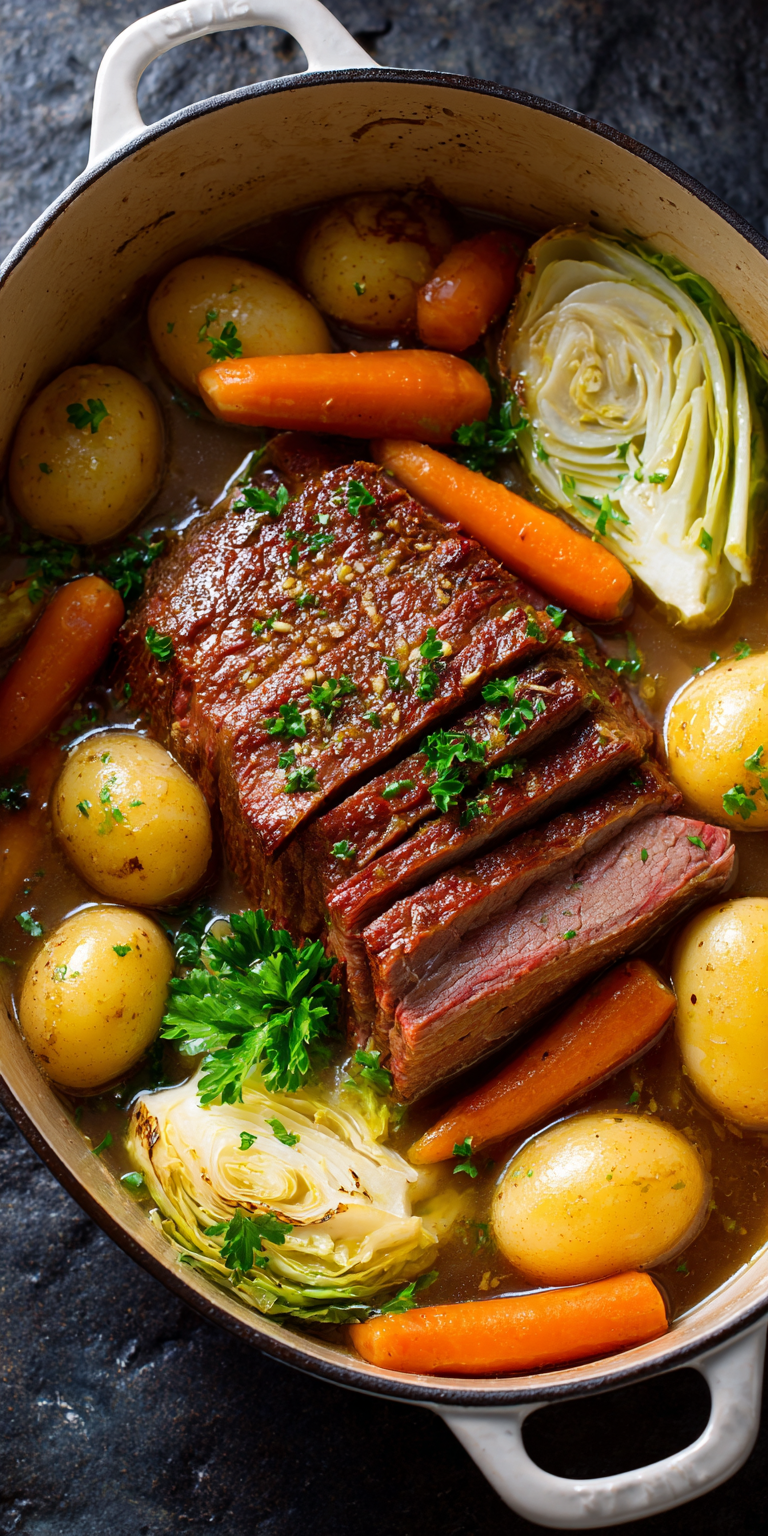 Corned Beef served warm with cozy spices