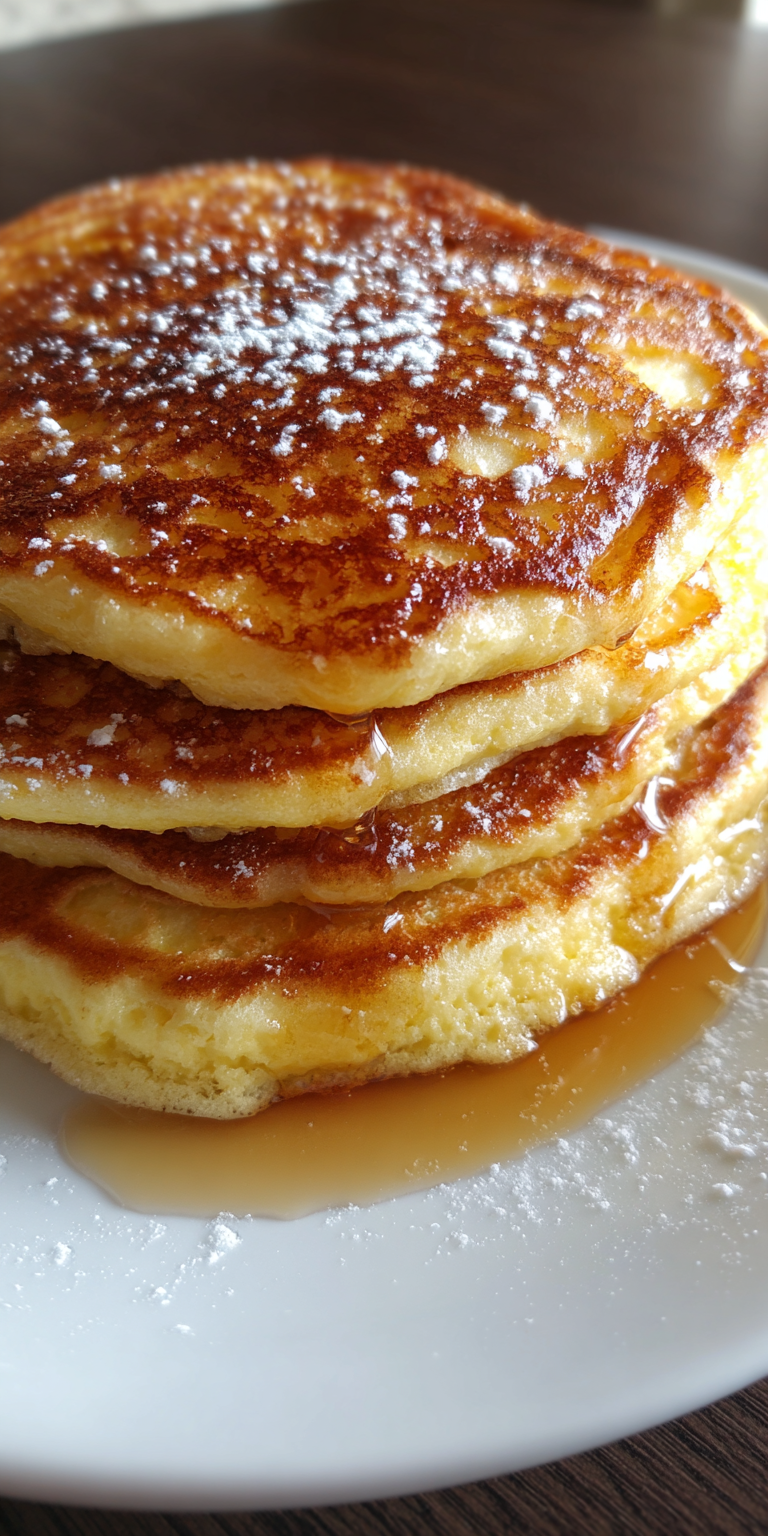 Cream Cheese Keto Pancakes served warm with cozy spices