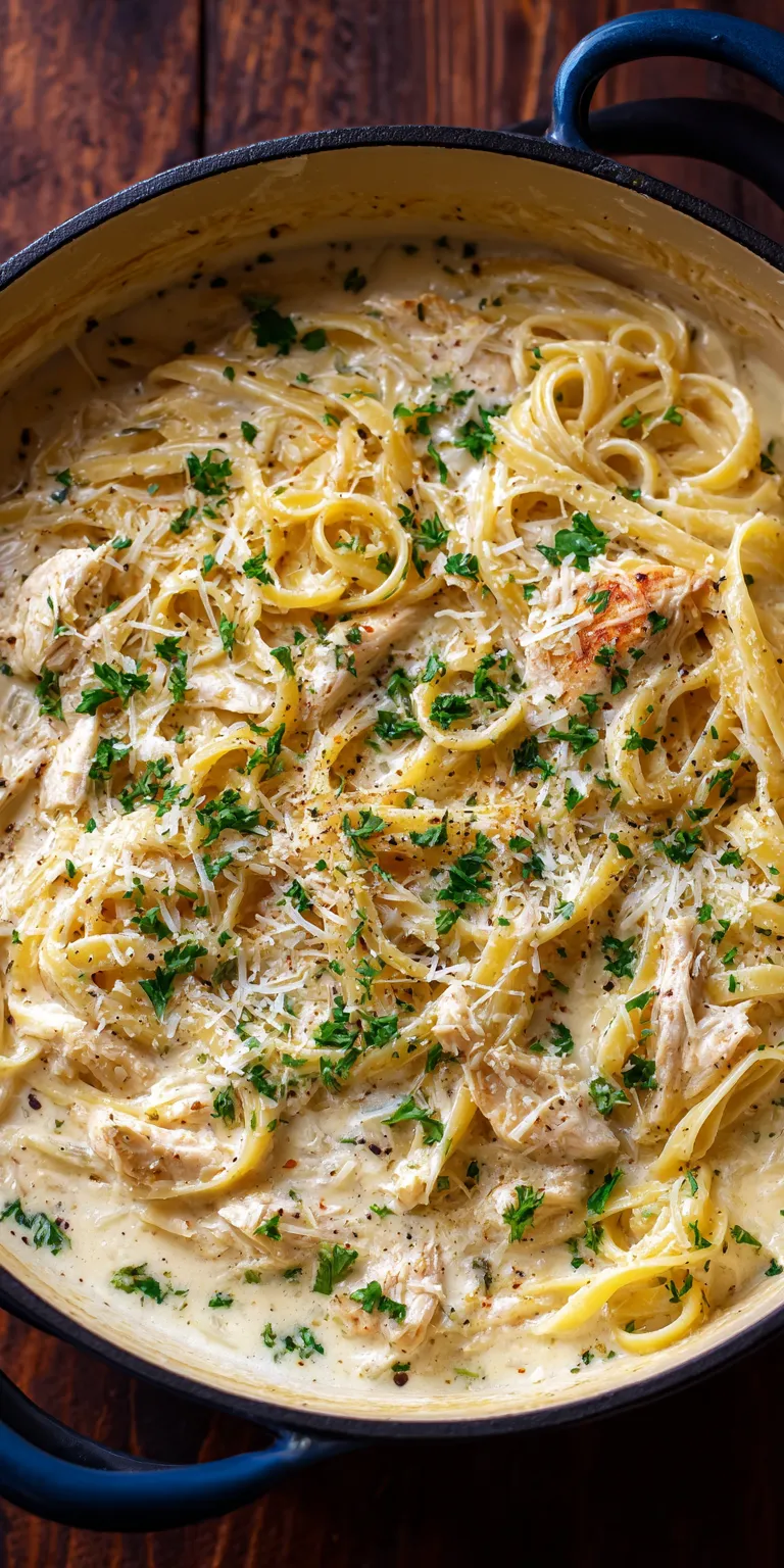 Creamy Garlic Parmesan Pasta served warm with cozy spices