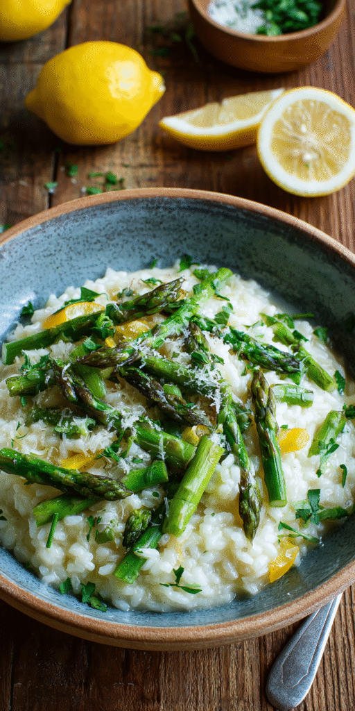 Creamy Lemon Asparagus Risotto Recipe