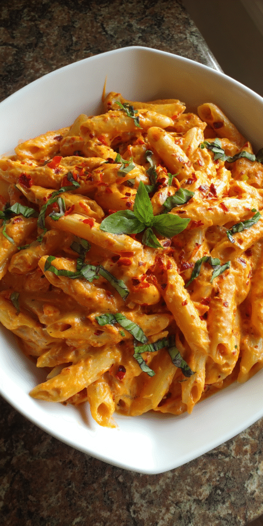 Creamy Roasted Red Pepper Pasta Recipe