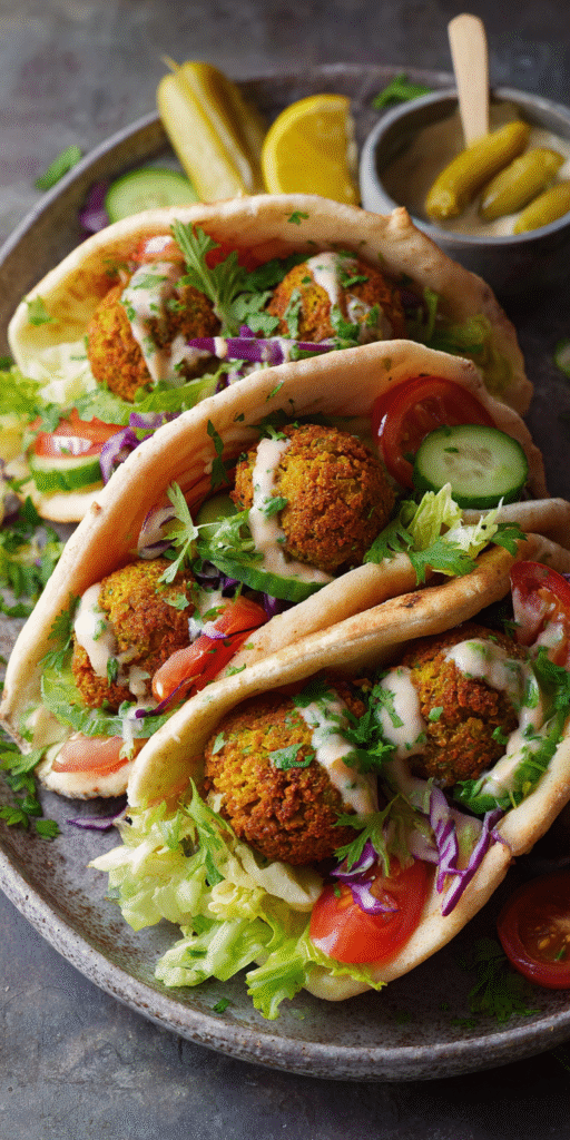 Falafel Pita Pocket Mediterranean Recipes