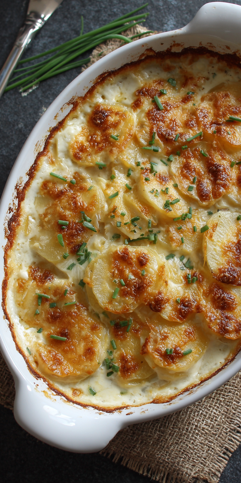 Gluten Free Scalloped Potatoes Easy served warm with cozy spices