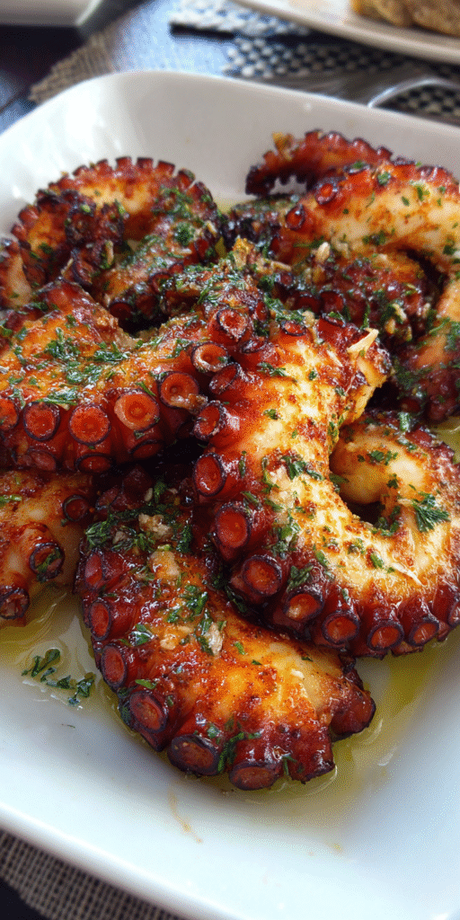 Grilled Octopus Mediterranean Seafood Recipe