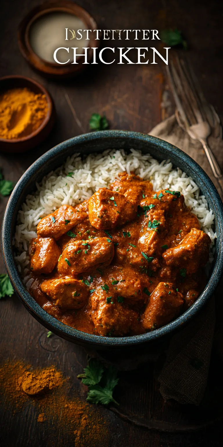 Instant Pot Butter Chicken Easy Meal served warm with cozy spices