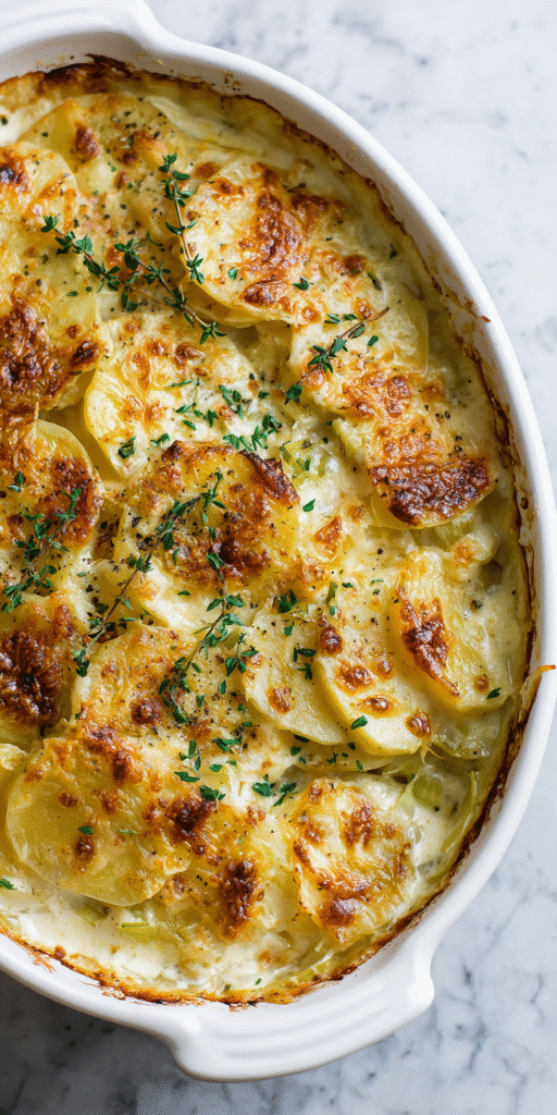 Leek and Onion Scalloped Potatoes Recipe