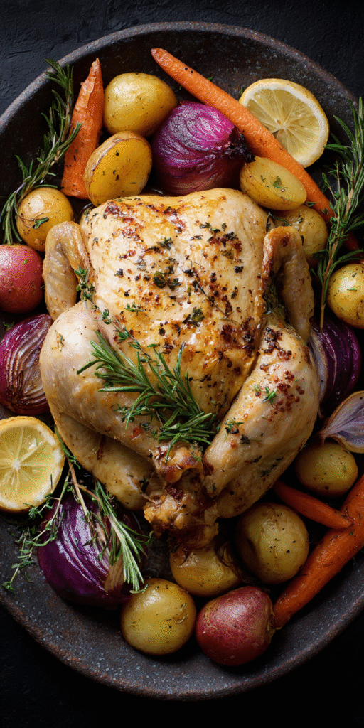 Lemon Herb Roasted Chicken Dinner Ideas Recipe
