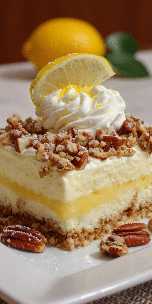 Lemon Lush Layered Dessert Recipe