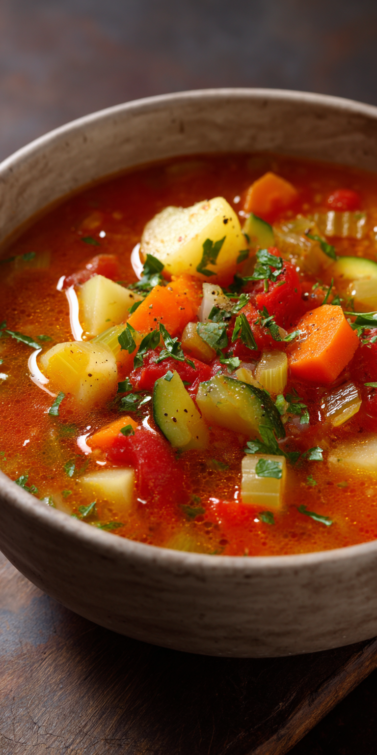 Longevity Soup served warm with cozy spices