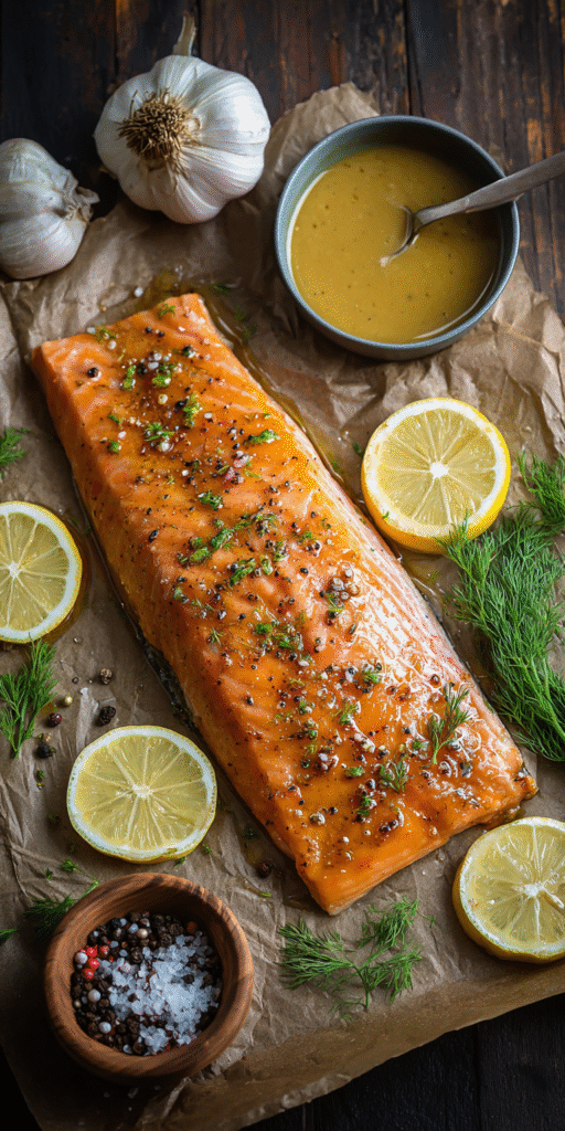 Maple Mustard Roasted Salmon Recipe