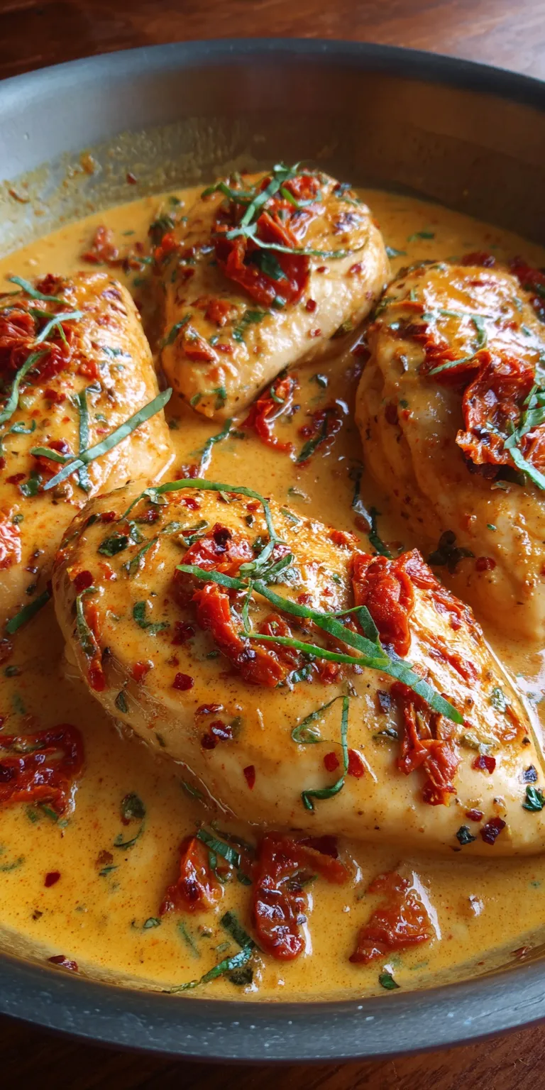 Marry Me Chicken Creamy Easy Meal served warm with cozy spices