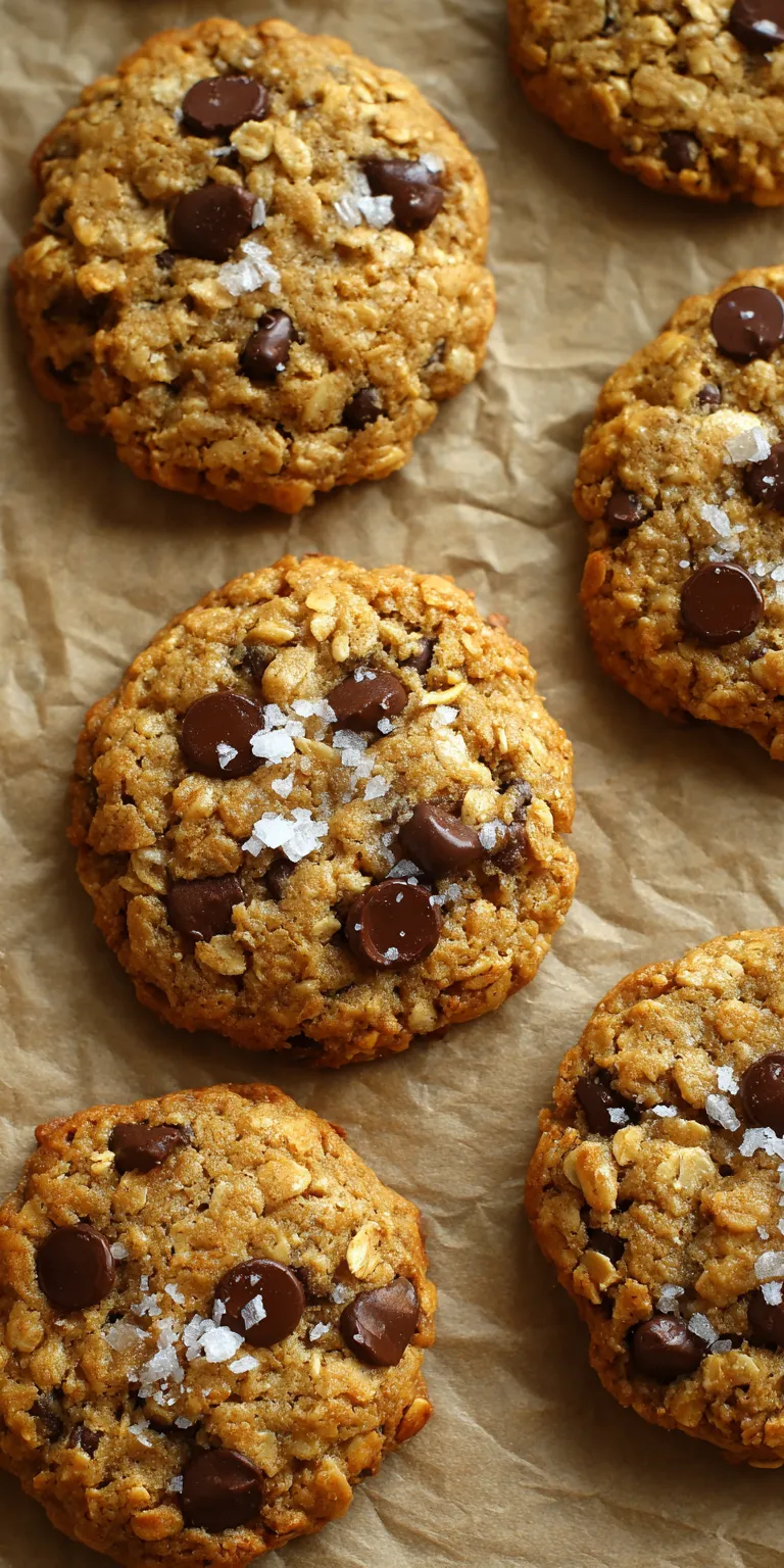Oatmeal Chocolate Chip Cookies served warm with cozy spices