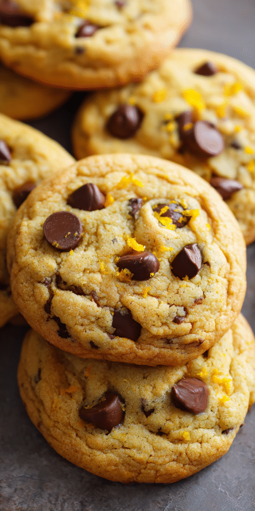 Orange Zest Dark Chocolate Chip Cookies Recipe