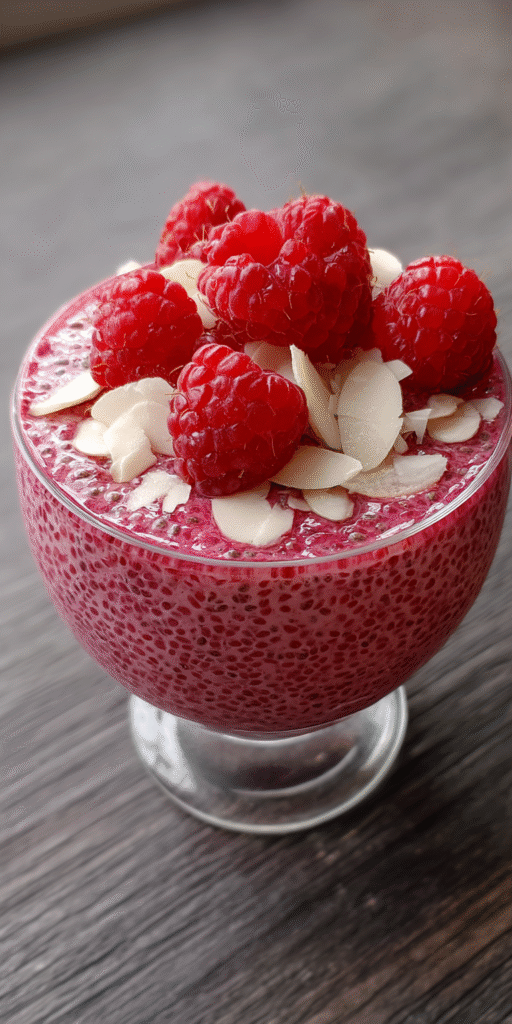 Raspberry Keto Chia Pudding Recipe