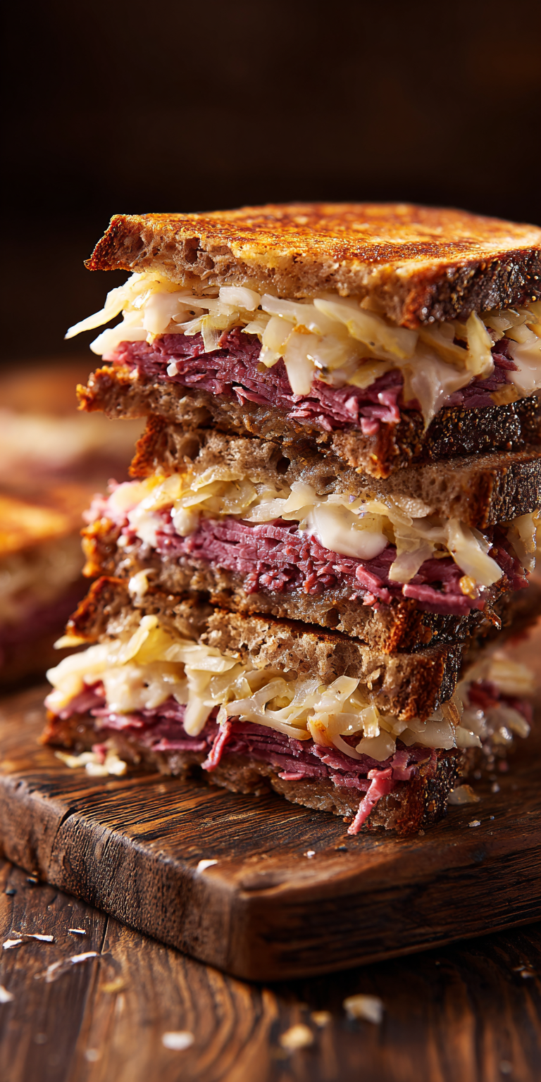 Reuben Sandwich Corned Beef Leftovers served warm with cozy spices
