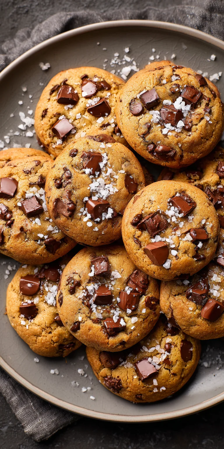 Salted Caramel Chocolate Chip Cookies served warm with cozy spices
