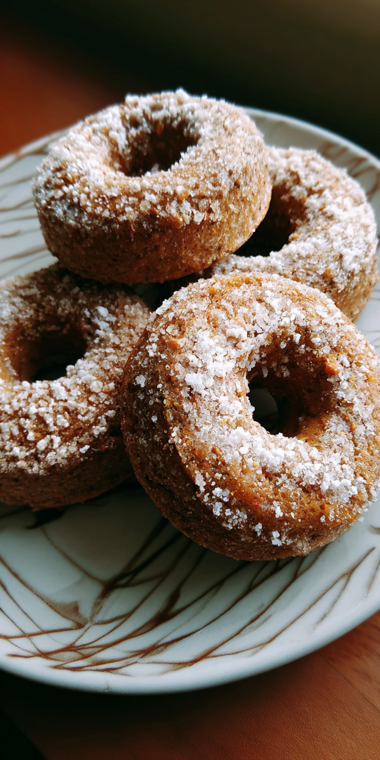 Spiced Carrot Cake Donuts Baked served warm with cozy spices