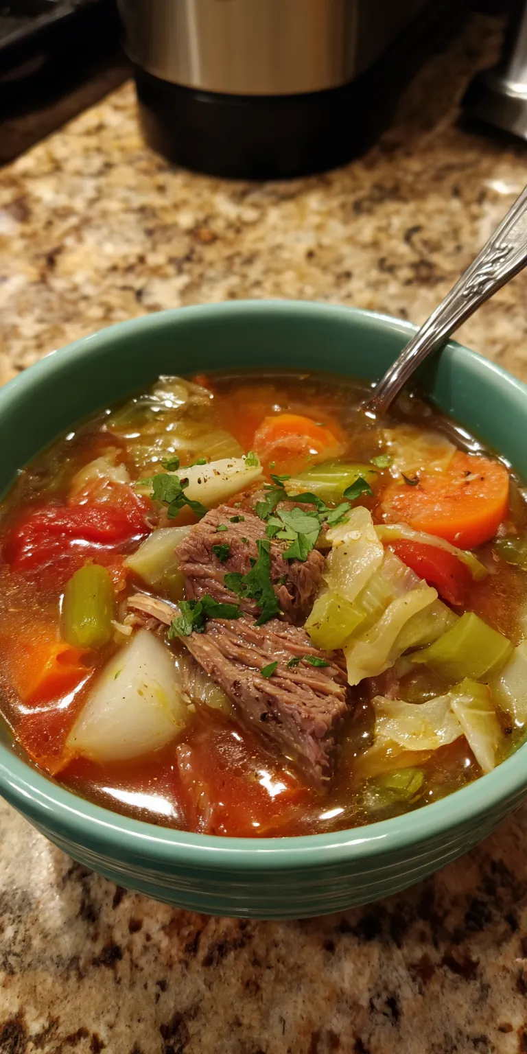 Spicy Thai Coconut Spring Soup served warm with cozy spices