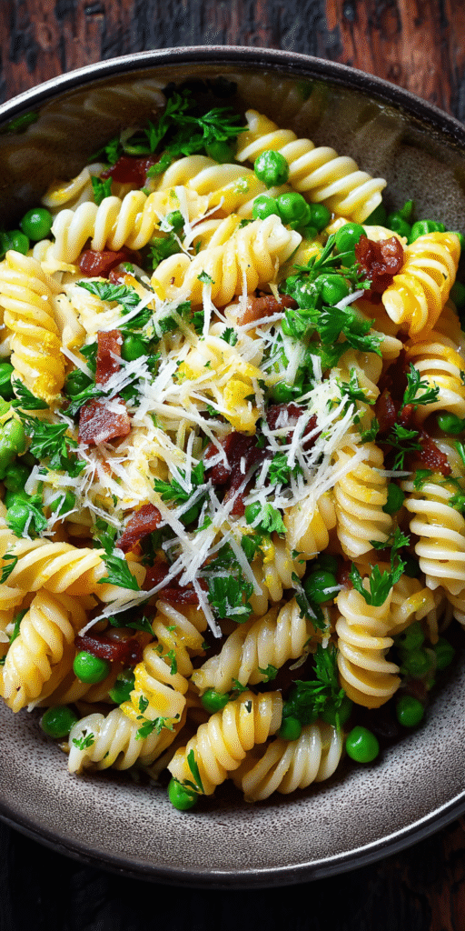 Spring Pea and Pancetta Pasta Recipe