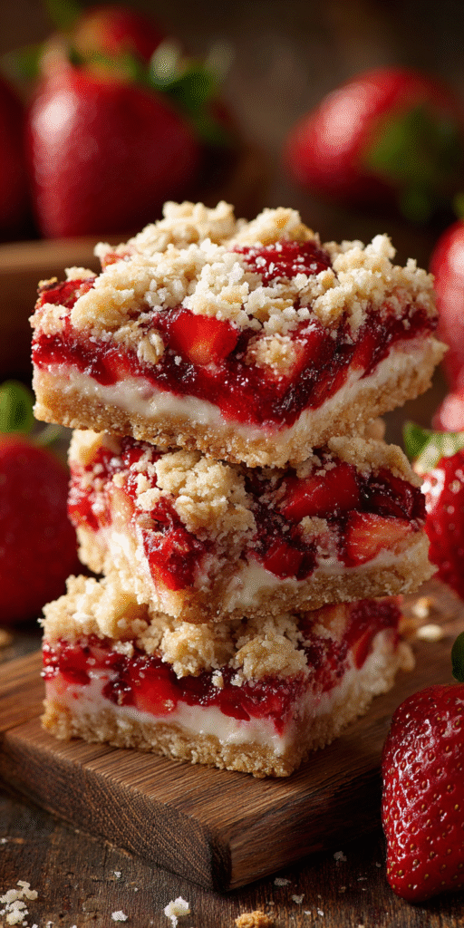 Strawberry Shortcake Crumble Bars Recipe
