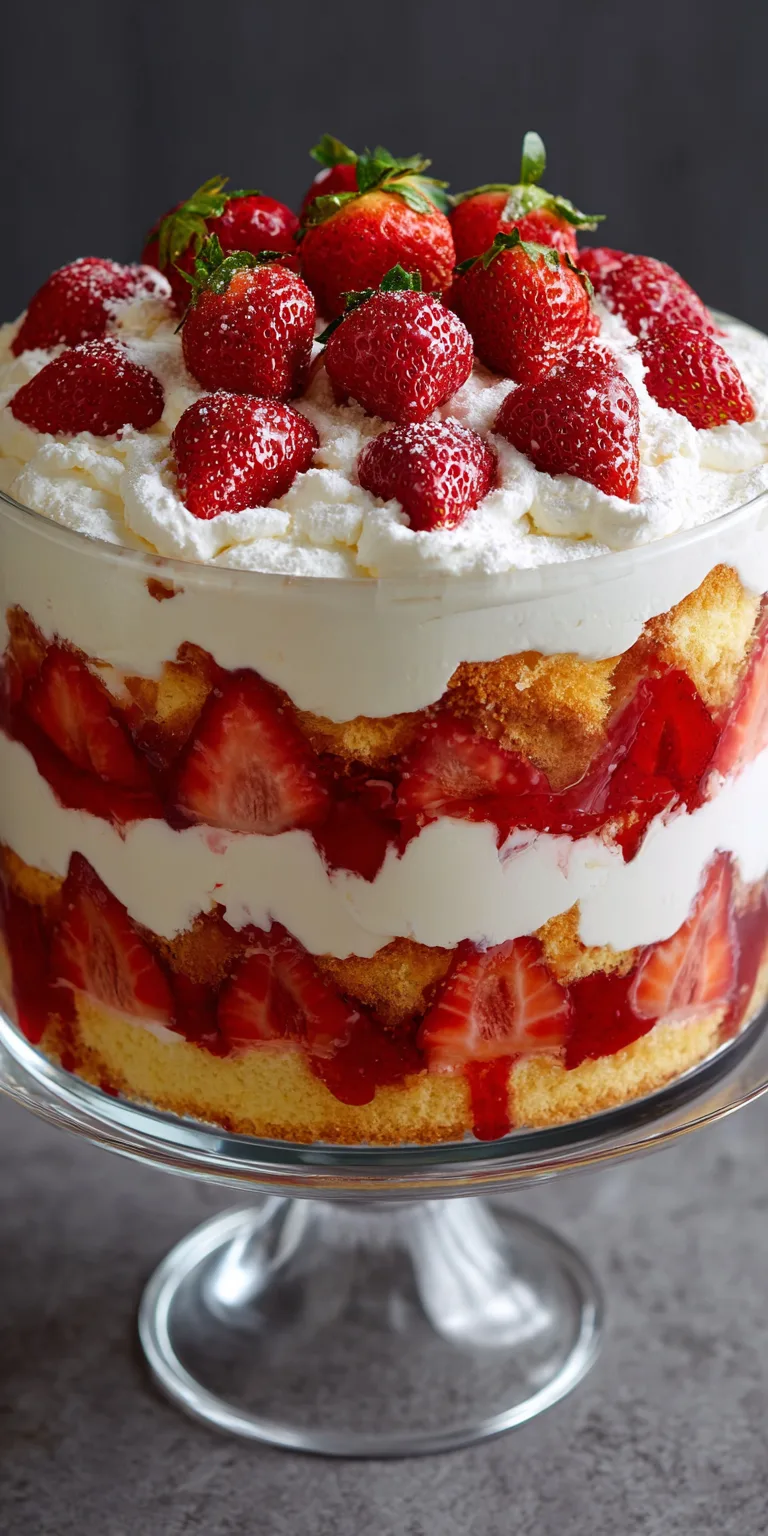 Strawberry Shortcake Lush Dessert served warm with gentle spices and a cozy aroma