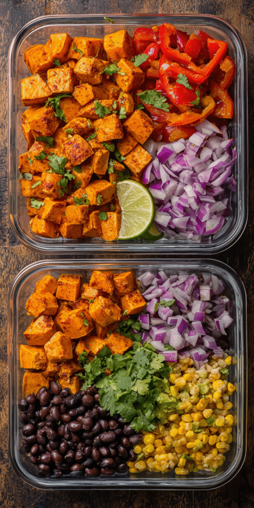 Sweet Potato Black Bean Healthy Meal Prep Recipe