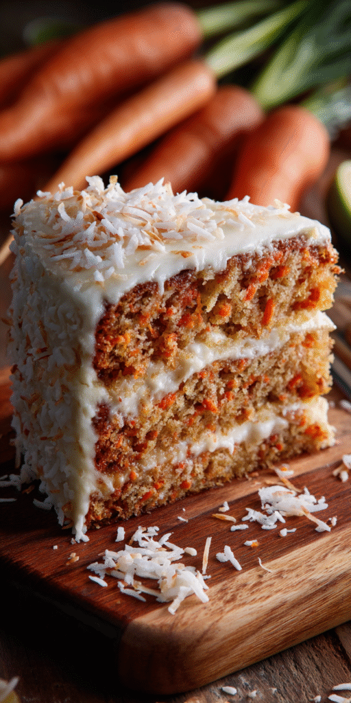 Tropical Coconut Carrot Cake Recipe