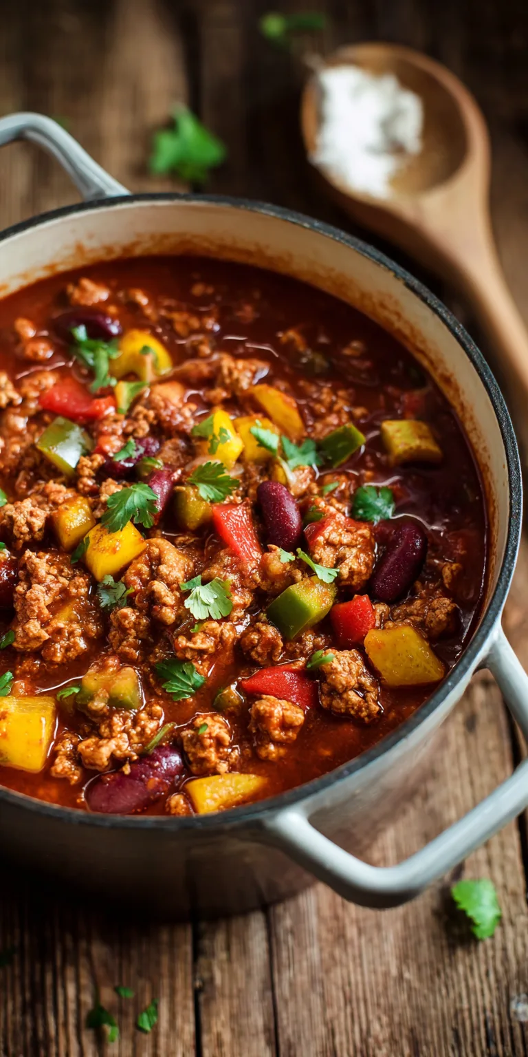Turkey Chili Healthy High Protein Meals served warm with cozy spices