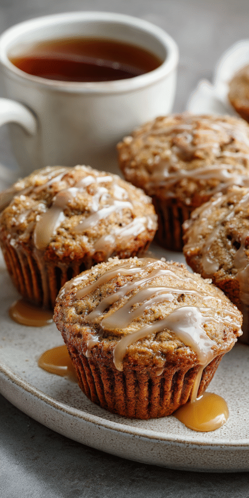Vegan Banana Muffins with Maple Glaze Recipe