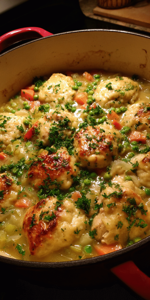 Vegetable Loaded Chicken And Dumplings Recipe