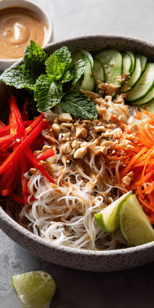 Vegetarian Spring Roll Bowls Recipe