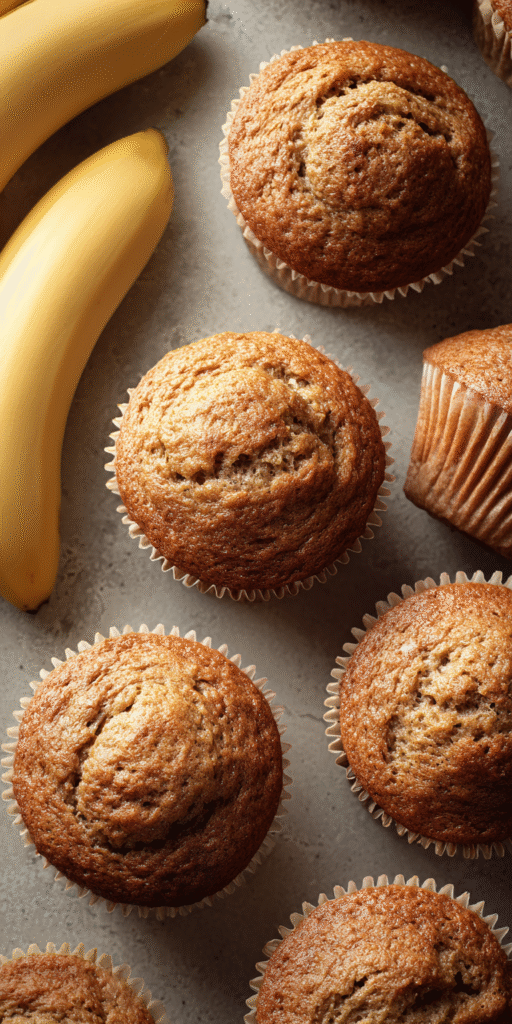 Whole Wheat Healthy Banana Muffins Recipe